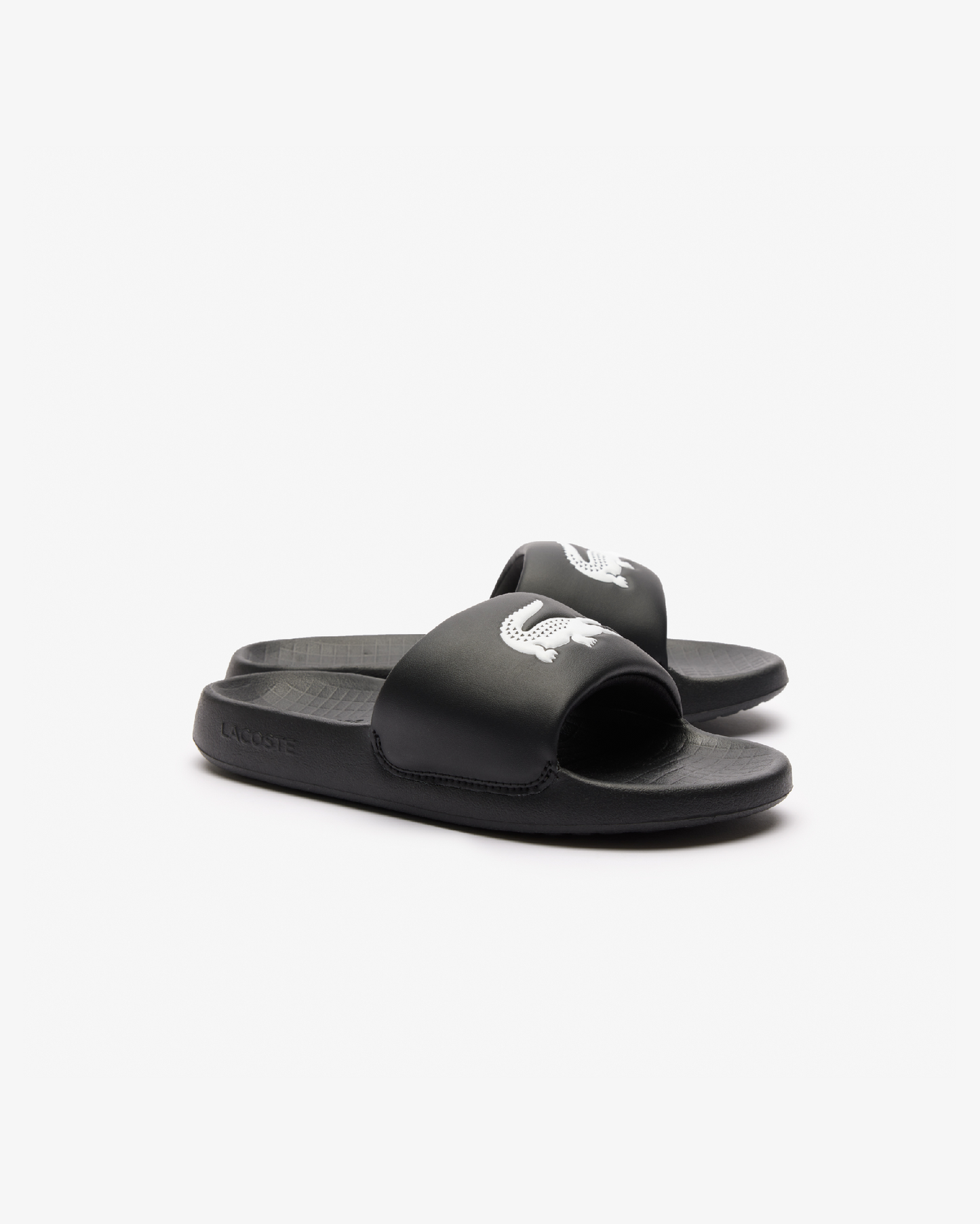 LACOSTE SERVE SLIDE 1.0 123 1 CMA BLK/WHT