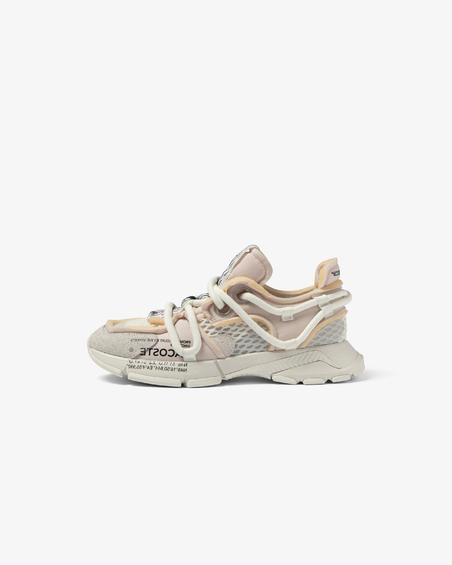 LACOSTE ACTIVE RWY 223 1 SFA OFF WHT/LT GRN
