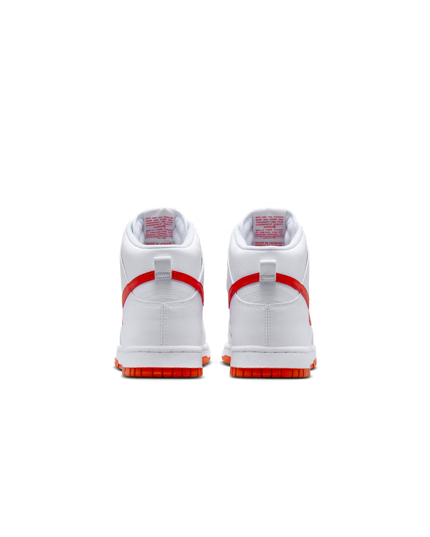 NIKE DUNK HI RETRO - WHITE PICANTE RED