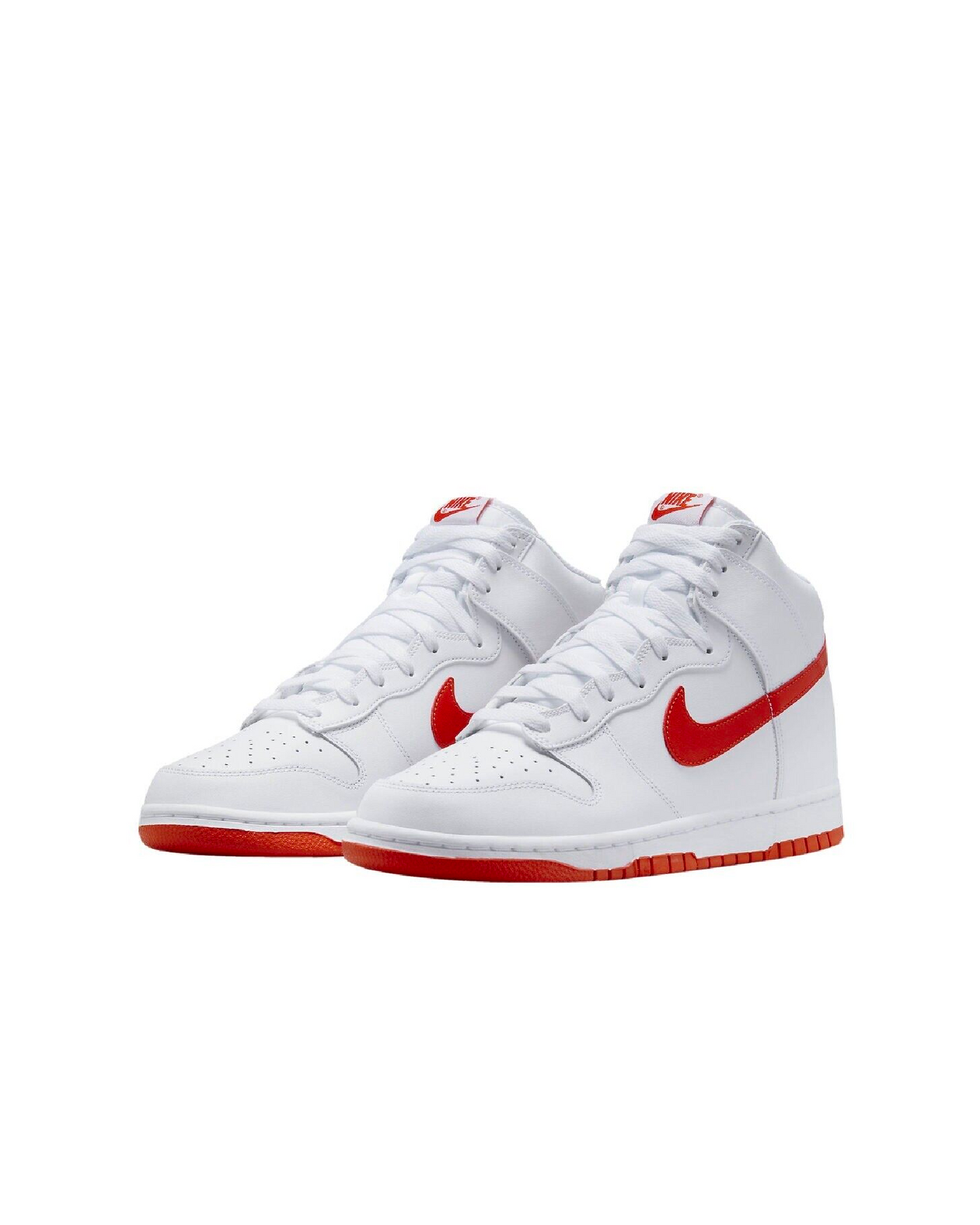 NIKE DUNK HI RETRO - WHITE PICANTE RED