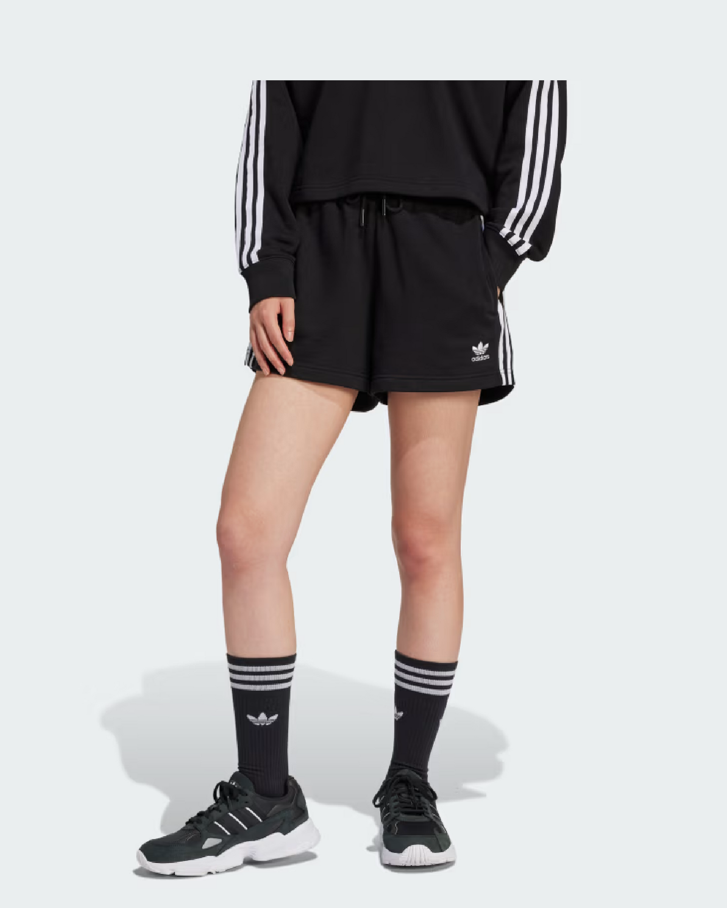 ADIDAS 3 S SHORT FT - BLACK