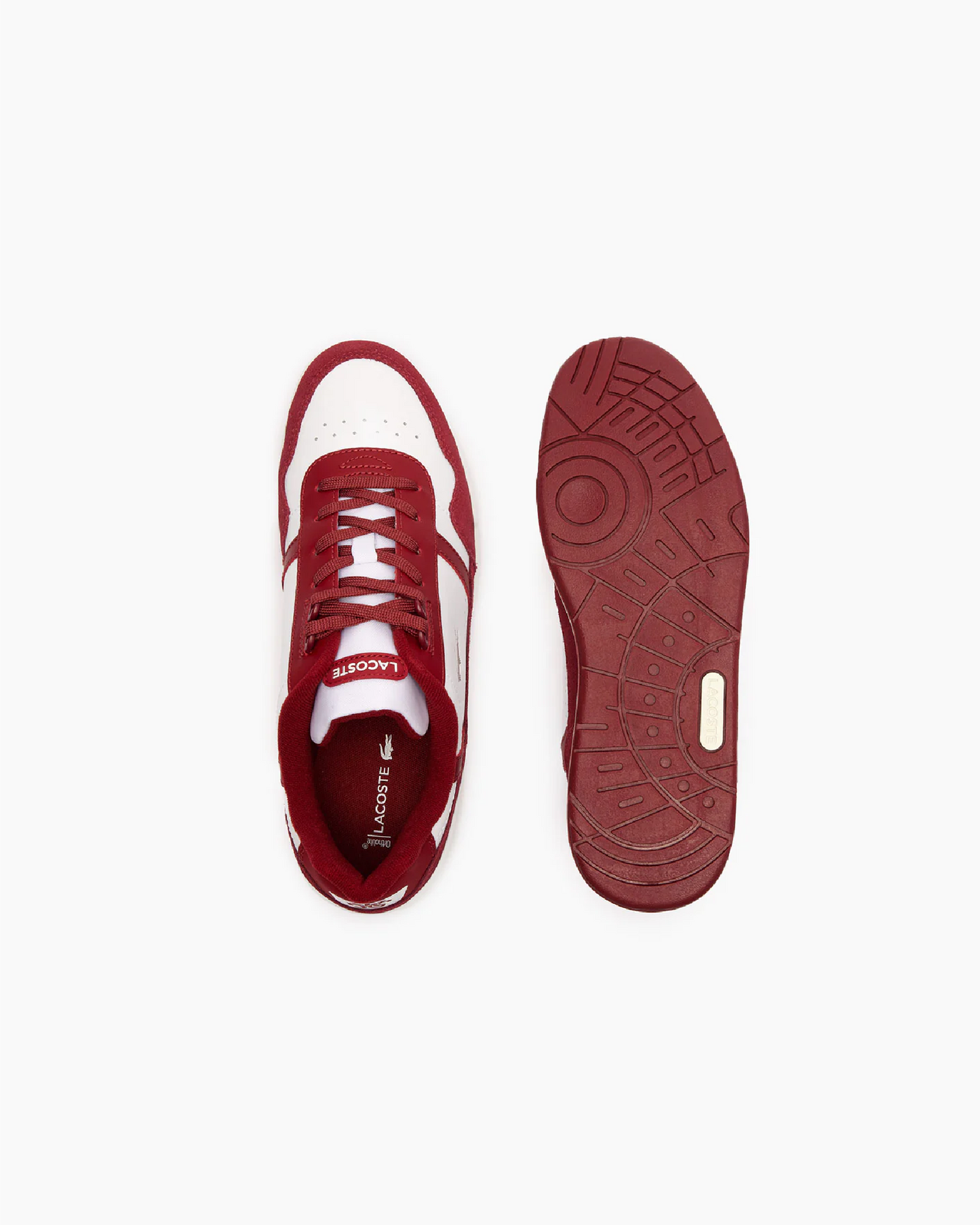 LACOSTE T-CLIP 124 6 SMA - WHT/RED