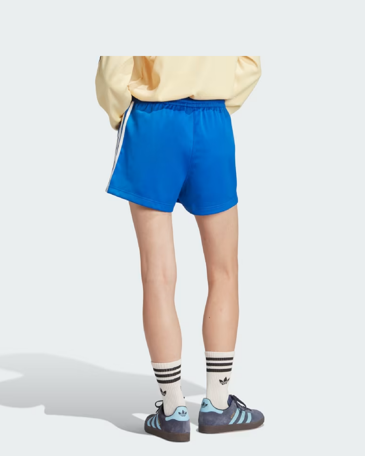 ADIDAS 3S SATIN SHORT - BLUE