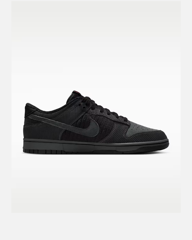 IB7746-001 -  NIKE DUNK LOW “BLACK CORDUROY”