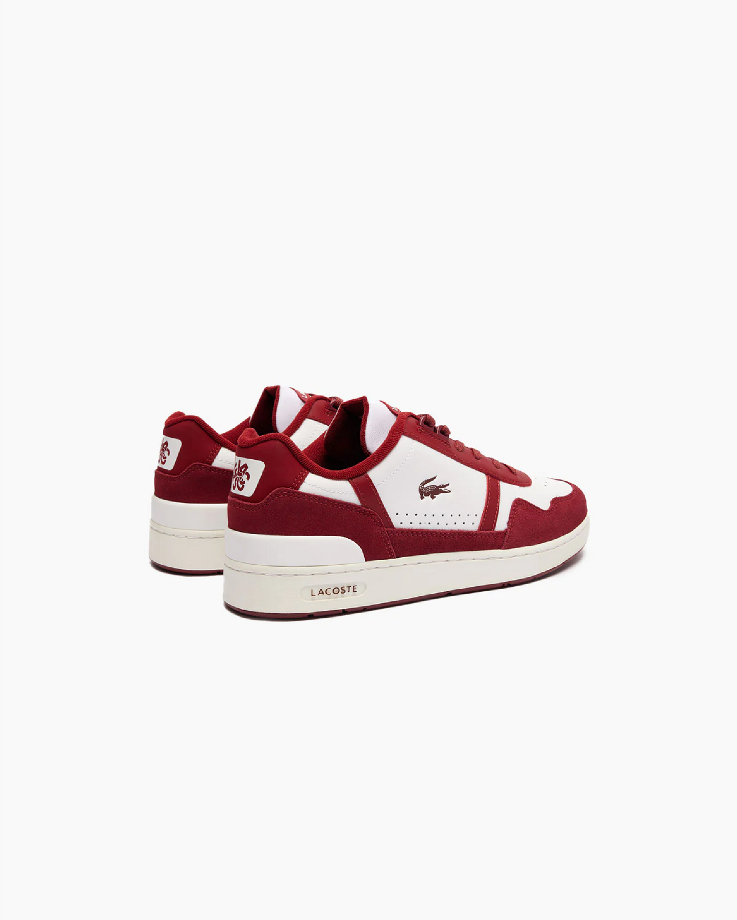 LACOSTE T-CLIP 124 6 SMA - WHT/RED